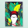 Frida Kahlo And Leafs Spring Green Mockup 10