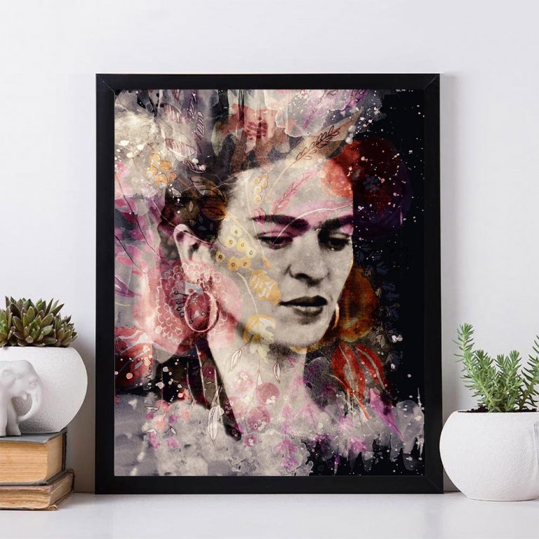 Frida Kahlo Color Face Poster - Artfield Shop