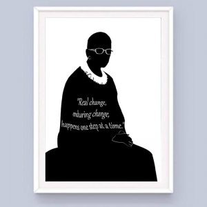 Ruth Bader Ginsburg Silhouette