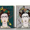 Set of 2 Frida Kahlo And Tit Green And Gray Mockup 02