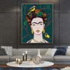 Set of 2 Frida Kahlo And Tit Green And Gray Mockup 10-1