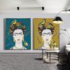 Set of 2 Frida Kahlo And Tit Turquoise And Yellow Mockup 03