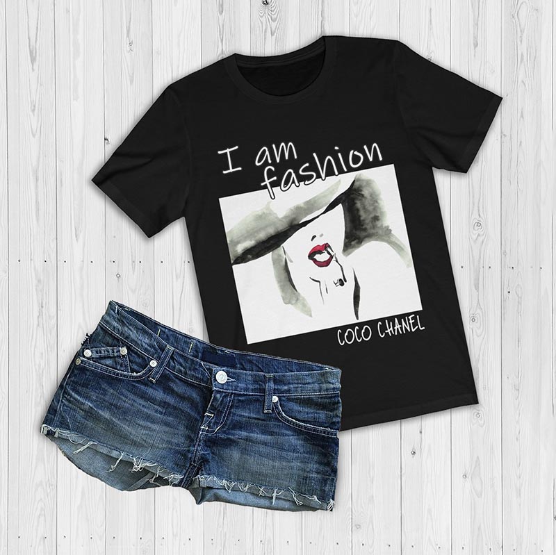 Coco Chanel Chain Fashion, A37, Color Custom T-Shirt