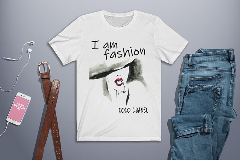 Coco Chanel Quote I am fashion T-shirt - Artfield Shop