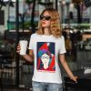 Tshirt Frida Kahlo and Parrots and Text Mockup 15