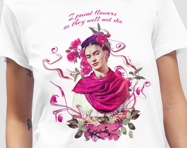 Tshirt Frida Kahlo Photocollage Mockup 09