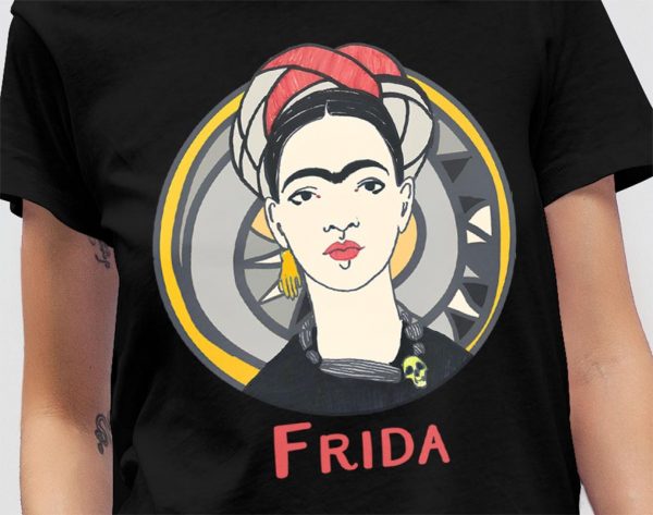 Tshirt Frida Kahlo Signature Mockup 09