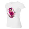 Frida and Flowers on face T-shirt Mockup 002